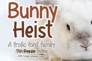 Bunny Heist: A Playful Font for Branding Projects