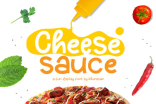 Cheese Sauce Font for Editorial Design