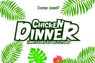 Chicken Dinner Font for Editorial Design