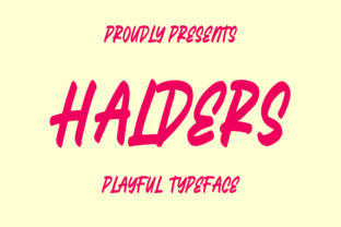 Halders: A Fresh Display Font for Creative Projects