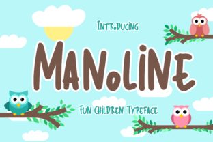 Manoline: A Playful Font for Digital Marketing and Branding