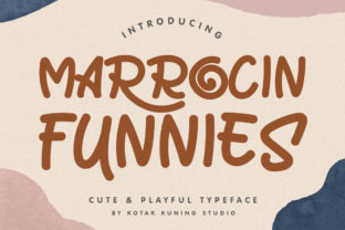 Marrocin Funnies: A Playful Display Font for Bold Design
