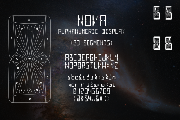 Nova Alphanumeric: A Display Font for Creative Crafters