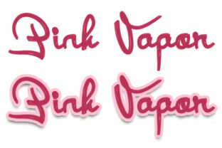 Pink Vapor Font: Elevate Your Brand with a Stylish Display Typeface