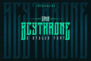 Scythrone: A Bold Display Font for Modern Editorial Design