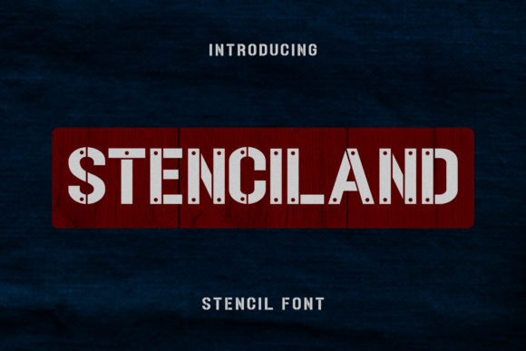 Stenciland: A Bold Display Font for Digital Marketing