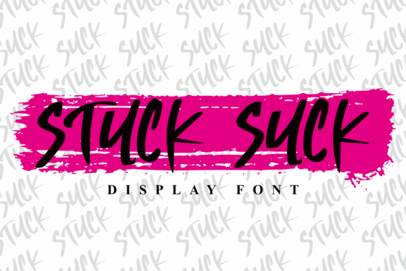 Stuck Suck: A Handwritten Display Font for Modern Web Design