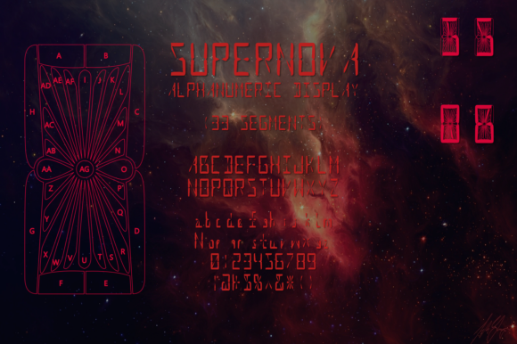 Supernova Alphnum: The Font That Makes Your Message Shine