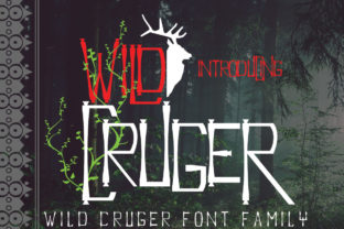 Wild Cruger Font for Handmade and Commercial Craft Projects