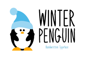 Winter Penguin: A Handwritten Font for Creative Crafting