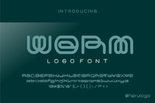 Worm Font for Handmade and Commercial Design Projects